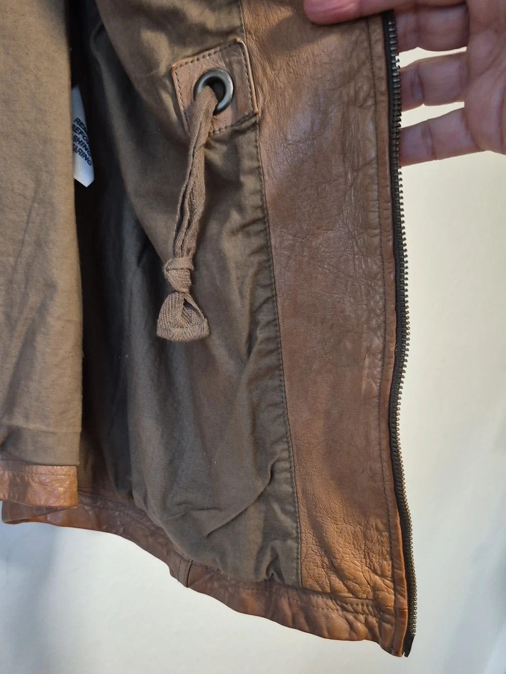 GAP WASHED LEATHER JACKET CAMEL SZ XL Gorgeous!!